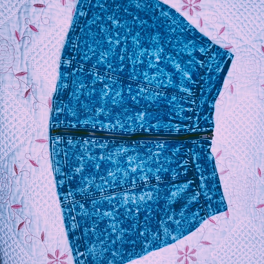 Jean skater zipper skirt! FREE DRESS